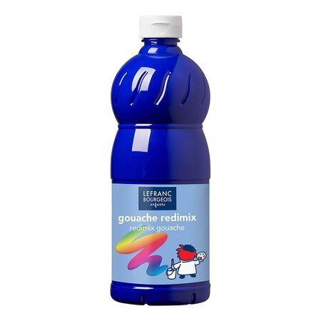 Gouache liquide 1.000 ml, bleu outremer LEFRANC BOURGEOIS