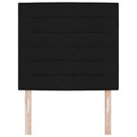 vidaXL Tête de lit LED avec des lumières à LED Noir 100 cm tissu