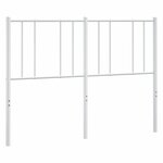 vidaXL Tête de lit métal blanc 150 cm