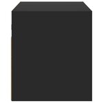 vidaXL Meuble TV mural avec lumières LED noir 80x31x35 cm