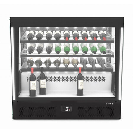 Vitrine réfrigérée pour vin série compak accès porte arrière - 1015x950 mm - sayl -  - 1015 x620x950mm
