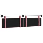 vidaXL Tête de lit suspendue Rose Velours