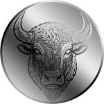 Pièce de monnaie en Platine 12 Dollars g 0.031 (1/1000 oz) Millésime 2026 AMERICAN BISON (PRÉCOMMANDE)