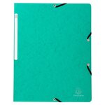 Chemise À Élastique Sans Rabat Carte Lustrée 400gm2 - A4 - Vert - X 25 - Exacompta