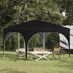 vidaXL Tente de fête pop-up 290 x 290 x 245 cm Noir