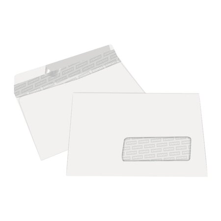 Enveloppe blanche premium c5 162 x 229 mm 90g avec fenêtre - bande autoadhésive (boîte 500 unités)
