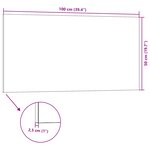 vidaXL Panneaux muraux 3D 5 Pièces marron 100x50 cm EPS