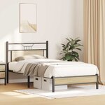 vidaXL Cadre de lit sans matelas chêne sonoma 100x200 cm