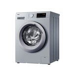 Lave-linge hublot haier hw07cpw14639nsfr - 7 kg - induction - vapeur - 1400 trs/min - classe a - silver