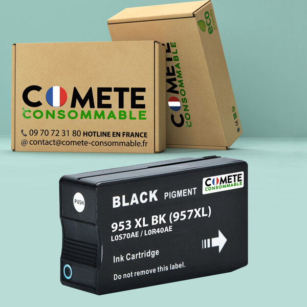 953XL - 1 cartouche d'encre compatible pour GP 953 XL - Noir - COMETE