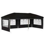 vidaXL Tente de fête pop-up 575 x 289 x 245 cm Noir