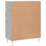 vidaXL Buffet gris béton 69 5x34x90 cm bois d'ingénierie