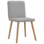 vidaXL Chaises à manger lot de 4 gris nuage tissu