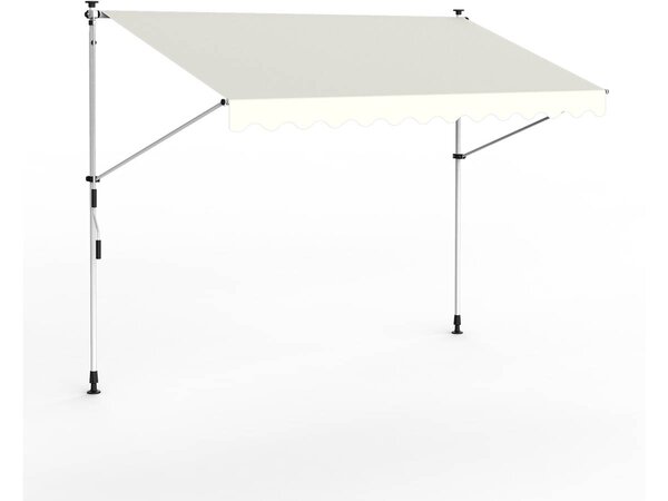 Auvent rétractable manuel "dom" - 300 x 120 cm