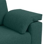 vidaXL Canapé 3 places vert foncé de 178 cm