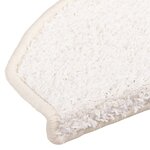 vidaXL Tapis d'escalier auto-adhésifs 15 pc 80 x 24 5 x 3 5 cm Blanc