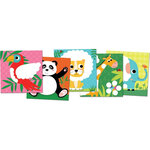 Jeu créatif - Tableaux feutrine à décorer - 6 tableaux - Dès 3 ans - Activité manuelle