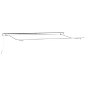 vidaXL Cadre de auvent Blanc 4 x 2 m Métal