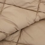 vidaXL Duvet d'hiver Taupe 200 x 200 cm Microfibre
