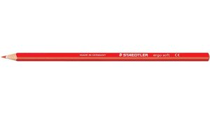 Crayon de couleur ERGOSOFT Triangulaire Mine 3 mm Coloris Rouge STAEDTLER