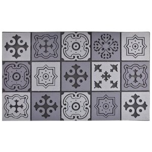 Tapis en caoutchouc motif mosaique