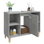 vidaXL Meuble d'évier gris béton 80x33x60 cm bois d'ingénierie