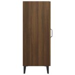 vidaXL Buffet Chêne marron 34 5x34x90 cm Bois d'ingénierie
