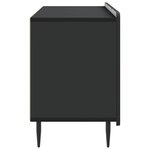 vidaXL Meuble TV Noir 99 x 34 5 x 52 cm Bois d'ingénierie