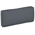 vidaXL Coussin Tissu Oxford Anthracite 120 x 50 x 12 cm