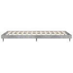 vidaXL Cadre de lit sans matelas gris béton 90x190 cm
