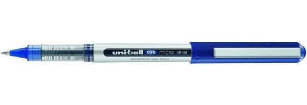 Roller encre liquide EYE UB150 Pointe Fine 0 5mm Bleu UNI-BALL