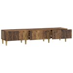 vidaXL Meuble TV 147 x 34 5 x 30 cm Bois ancien Bois d'ingénierie