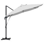 vidaXL Parasol Déporté Sable Polyester Grand Inclinable