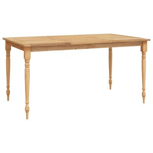 vidaXL Table de bar 90x65x105 cm Bois de teck solide