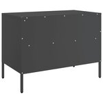 vidaXL Meuble TV noir 68x39x50 5 cm acier