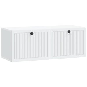 vidaXL Meuble TV mural Blanc 78 5 x 31 x 30 cm Bois d'ingénierie