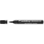 Marqueur Permanent 2000 C Multi Surface Corps Alu Noir Pointe Ronde 1 5-3 mm x 10 EDDING