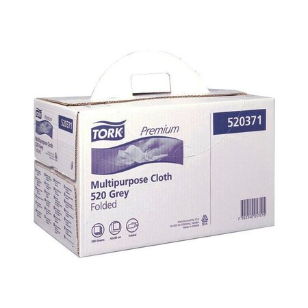 Papier d'essuyage multi-usage Premium 520, simple épaisseur, gris (paquet 280 feuilles)
