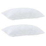 Duvet avec coussins Argyle 3 Pièces Blanc 240 x 200 cm Microfibre