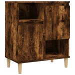 vidaXL Buffets 2 Pièces chêne fumé 60x35x70 cm bois d'ingénierie