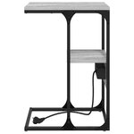 vidaXL Cabinet de chevet avec tiroir Sonoma gris 41.5 x 26 x 60.5 cm