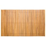 vidaXL Tapis de bain Marron 100 x 60 cm Bois d'Acacia Massif