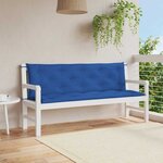 vidaXL Coussin de banc de jardin bleu 150x(50+50)x7 cm tissu oxford