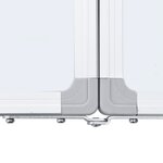 Tableau magnétique panneau écriture école maison bureau pliable 200 x 50 x 1 7 cm aluminium 02_0045529