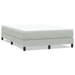 vidaXL Sommier à lattes de lit sans matelas gris clair 140x210 cm