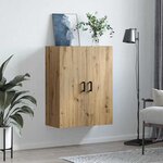 vidaXL Meuble mural Marron 69 5 x 34 x 90 cm Bois d'ingénierie