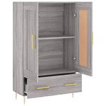 vidaXL Buffet haut sonoma gris 69 5x31x115 cm bois d'ingénierie