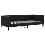 vidaXL Lit de jour avec gigogne sans matelas noir 100x200 cm