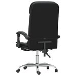 vidaXL Fauteuil de massage inclinable de bureau Noir Similicuir