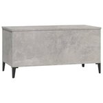 vidaXL Table basse Gris béton 90x44 5x45 cm Bois d'ingénierie